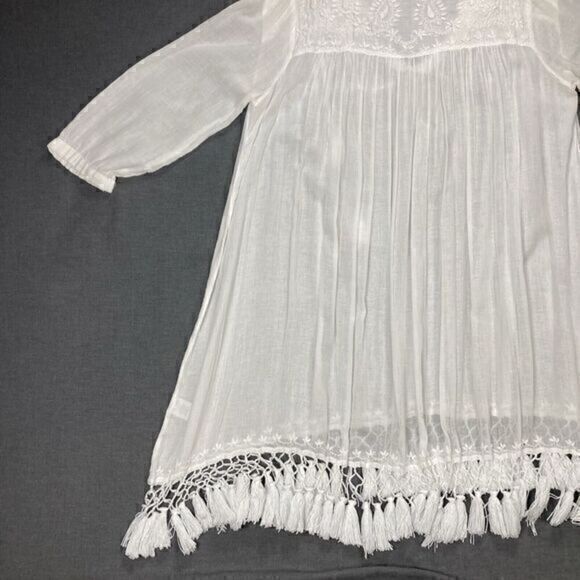 Roberta Roller Rabbit Swim Cover Up Tunic Dress Women XS Lucknow Serafina Tassle - Picture 8 of 16